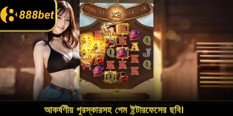 আকর্ষণীয় পুরস্কারসহ গেম ইন্টারফেসের ছবি।