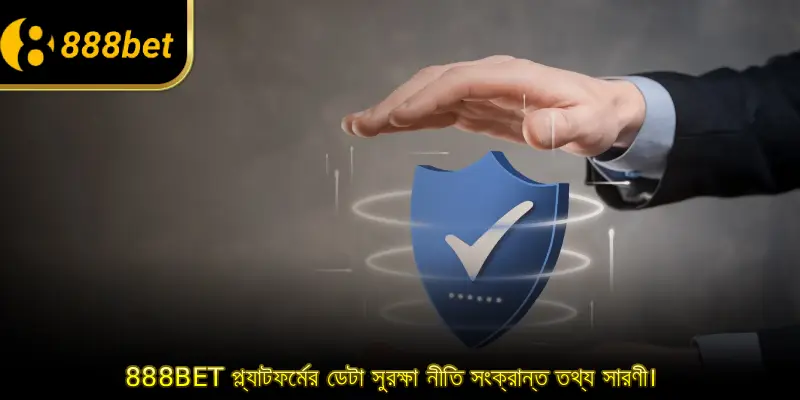 888bet প্ল্যাটফর্মের ডেটা সুরক্ষা নীতি সংক্রান্ত তথ্য সারণী।